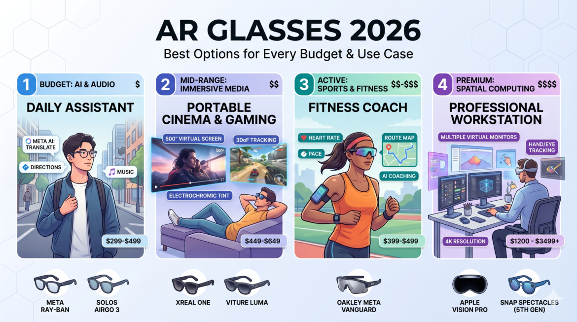 AR Glasses 2026: Best Options for Every Budget & Use Case