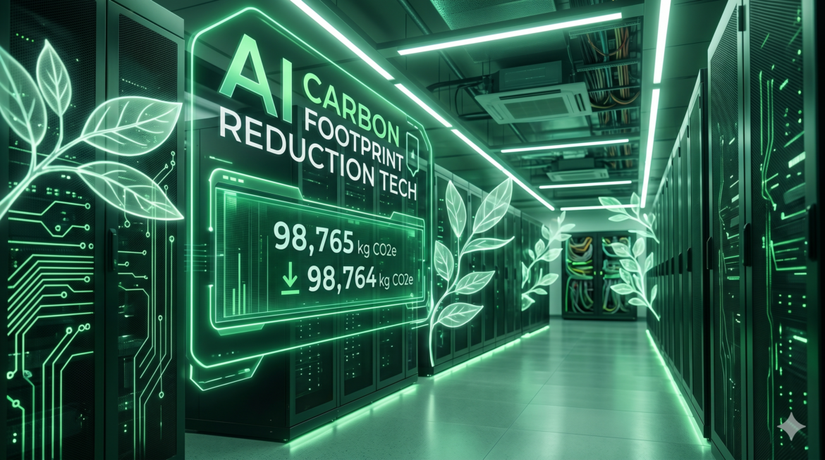 AI carbon footprint reduction tech
