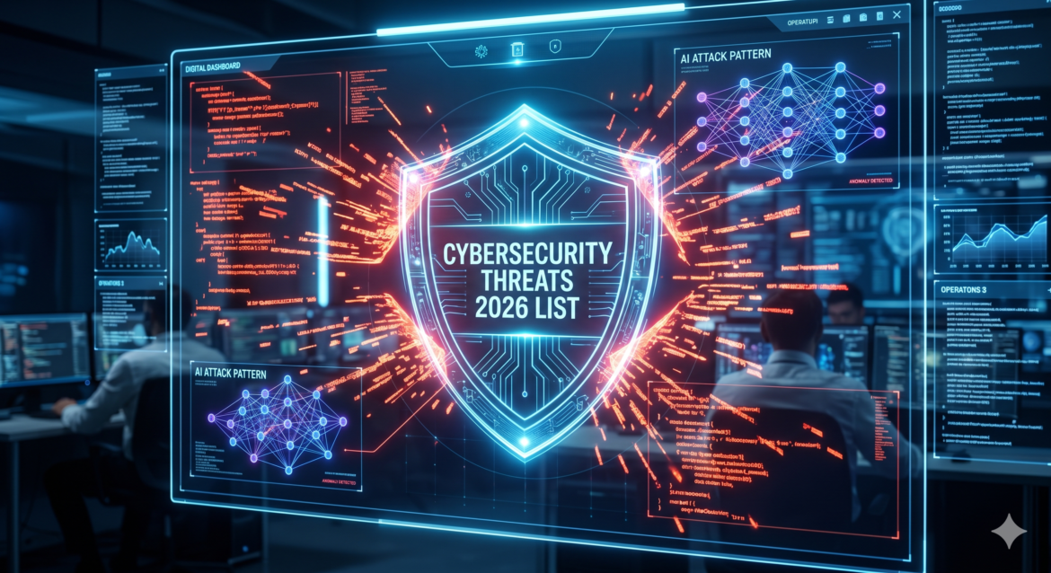 cybersecurity threats 2026 list