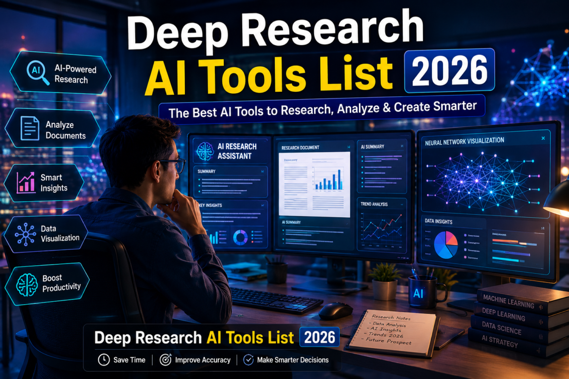 deep research AI tools list 2026
