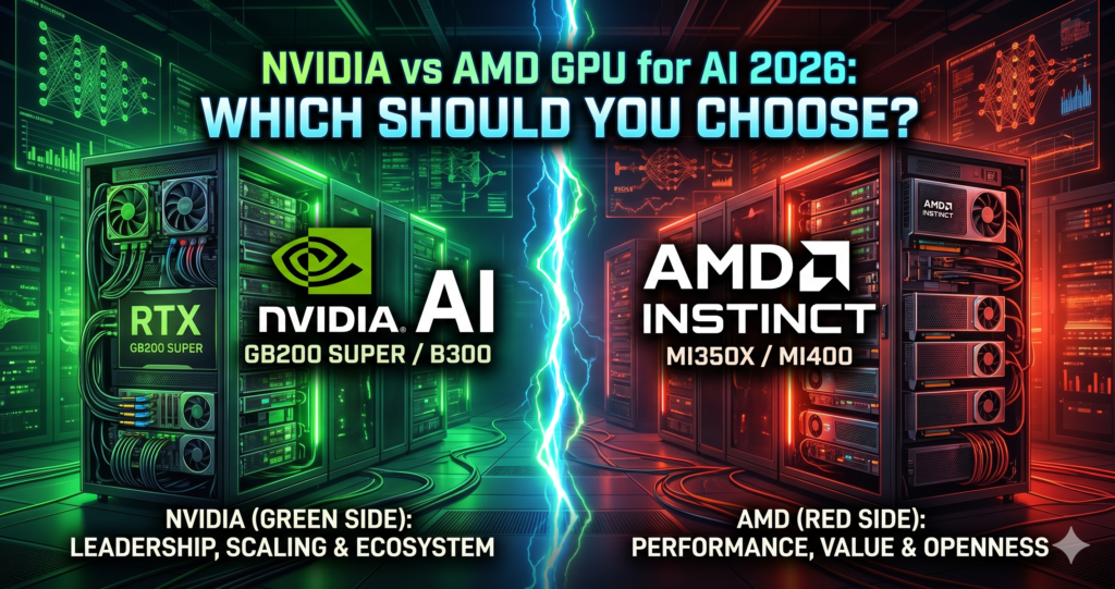 NVIDIA vs AMD GPU for AI (2026): What to Buy?